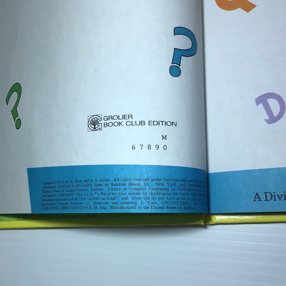 Dr Suess banned book The Cat's Quizzer vintage collectible excellent condition - Picture 3 of 10